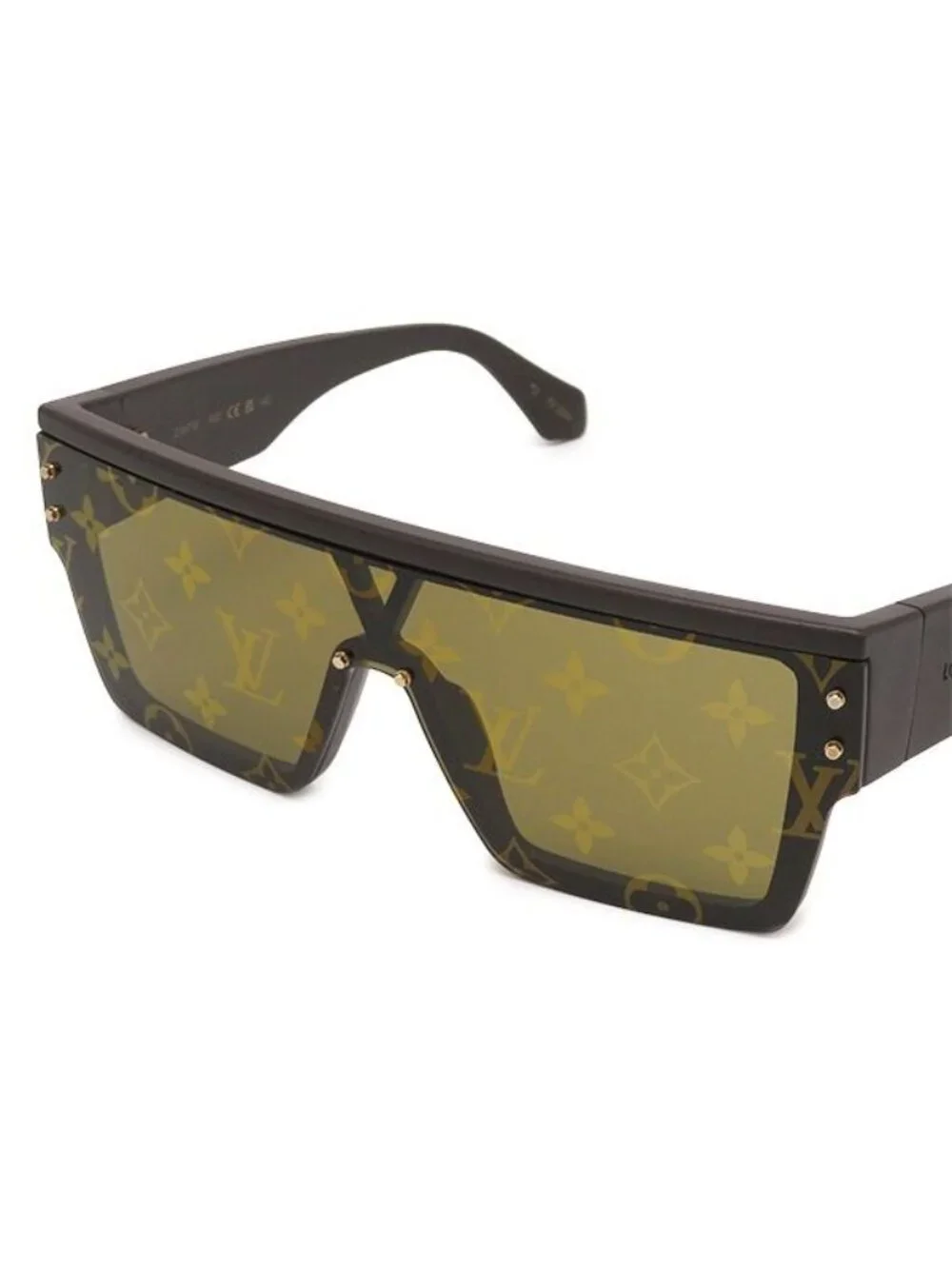 Louis Vuitton Sunglasses LV Waimea L Acetate Chocolate Brown Gold LV Signature